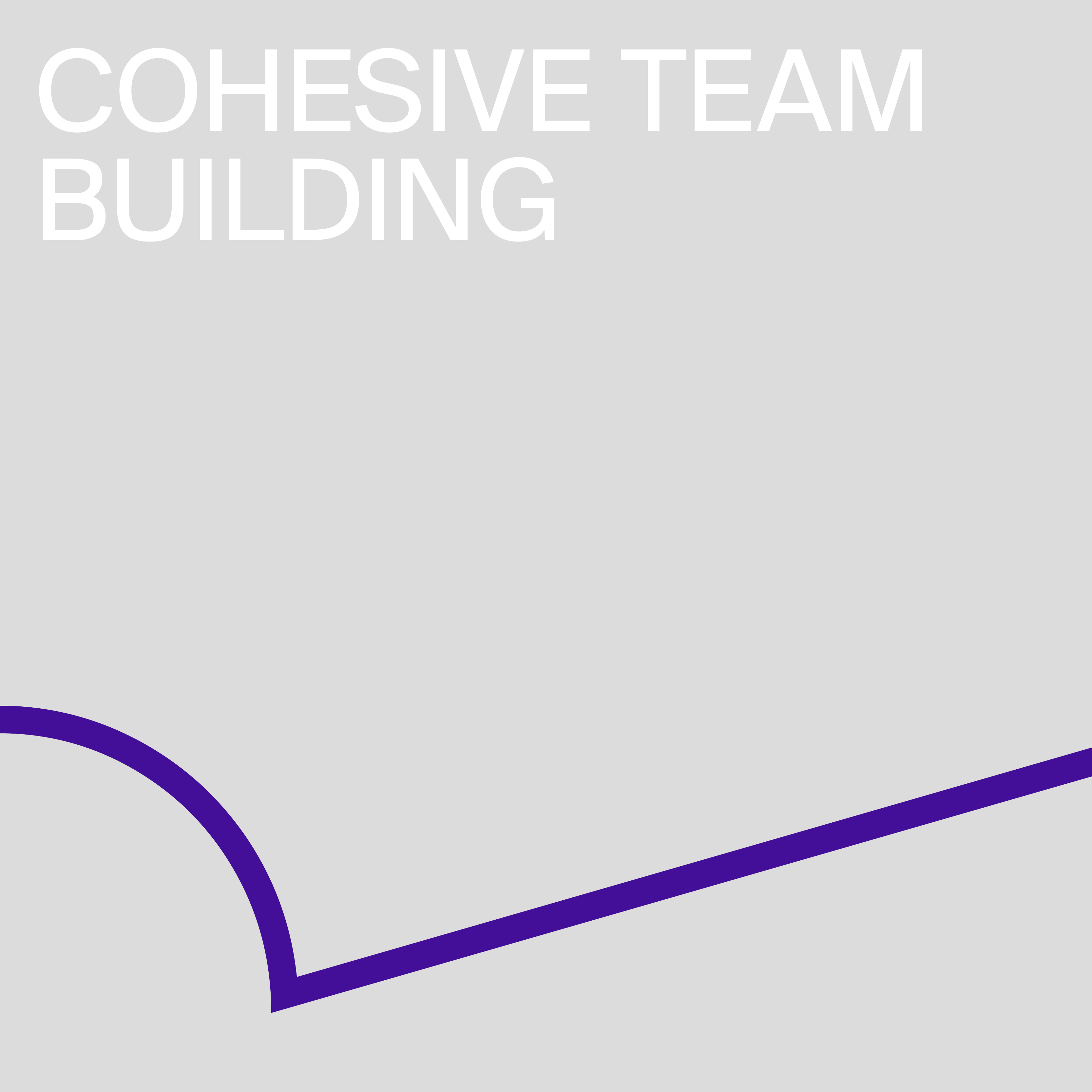 Cohesive team building banner